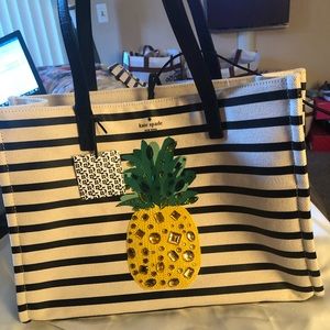 Kate Spade Canvas Pineapple Tote